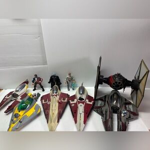 Lot of 6 LFL STAR WARS Ships & Vehicles Obi-Wan Kenobi's Jedi Starfighter Fleet